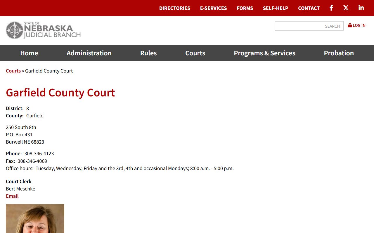 Garfield County court records after jail arrest official court contact page
