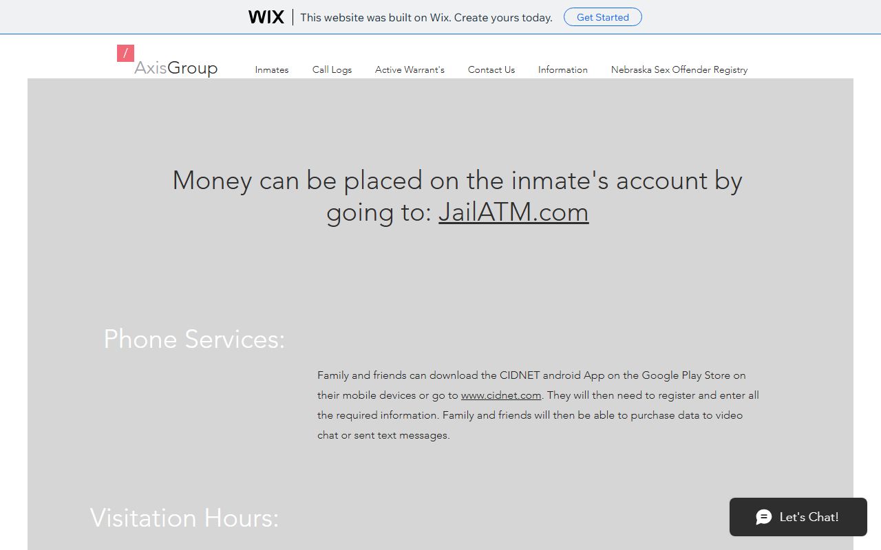 Valley County Jail inmate mail and JailATM money information for Garfield County inmates